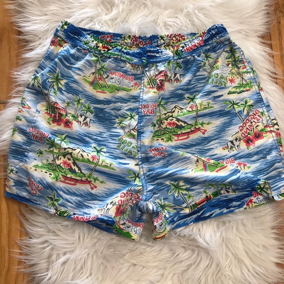Big Dogs Novelty Swim Trunks Board Shorts Hawaii - Picture 10 of 12